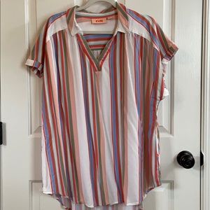 Short Sleeve Stripped Top